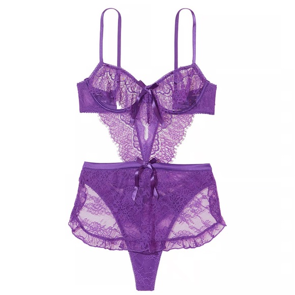 VS Very Sexy The Dreamer Teddy Size X-Large Purple - Picture 1 of 7